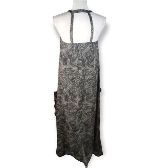 MOSSIMO CHARCOAL SHEER LINED HALTER MAXI DRESS SZ.S EUC - Picture 5 of 8